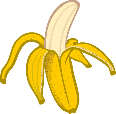 Peeled Banana Illustration
